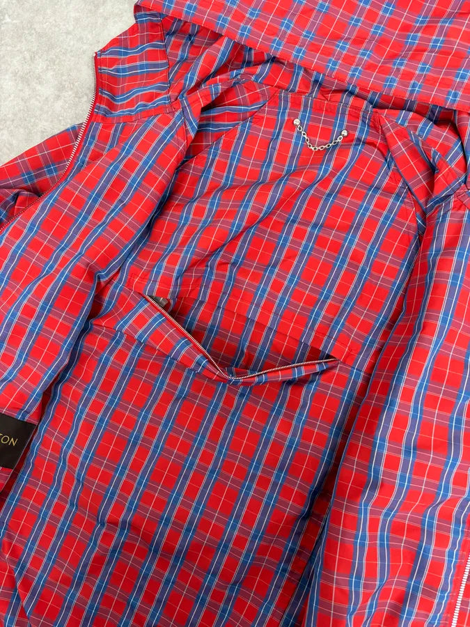 SS2017 Louis Vuitton Red Tartan Hooded Windbreaker Jacket by Kim Jones bClXGbO 13