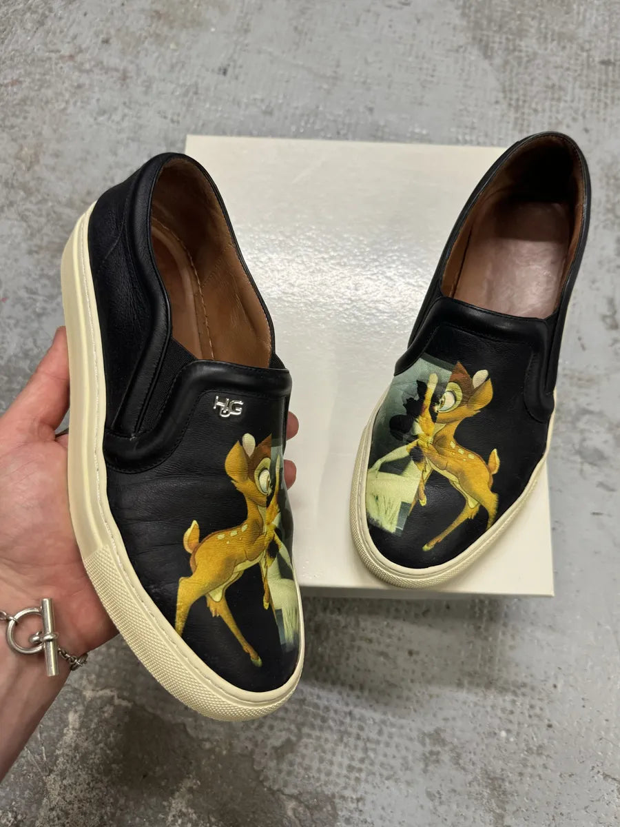 SS2017 Givenchy Bambi Black Leather Loafers hkwoscW 0