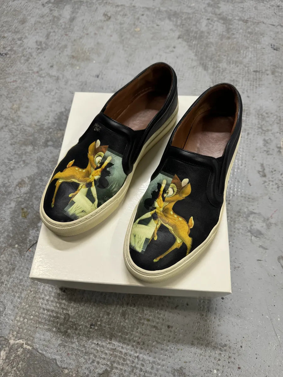 SS2017 Givenchy Bambi Black Leather Loafers hkwoscW 1