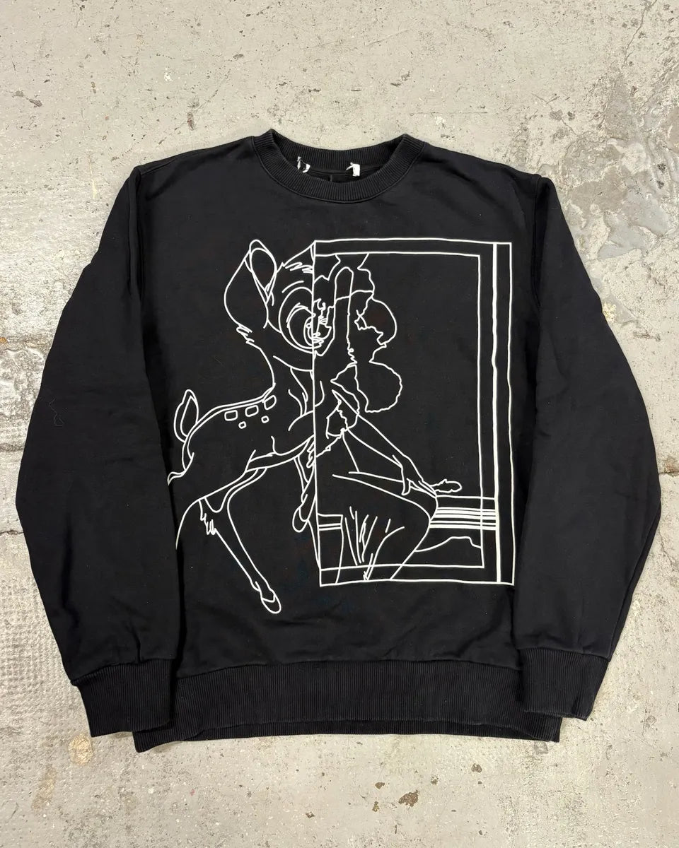 SS2017 Givenchy Black Bambi Sweater by Riccardo Tisci DdiUXUd 0