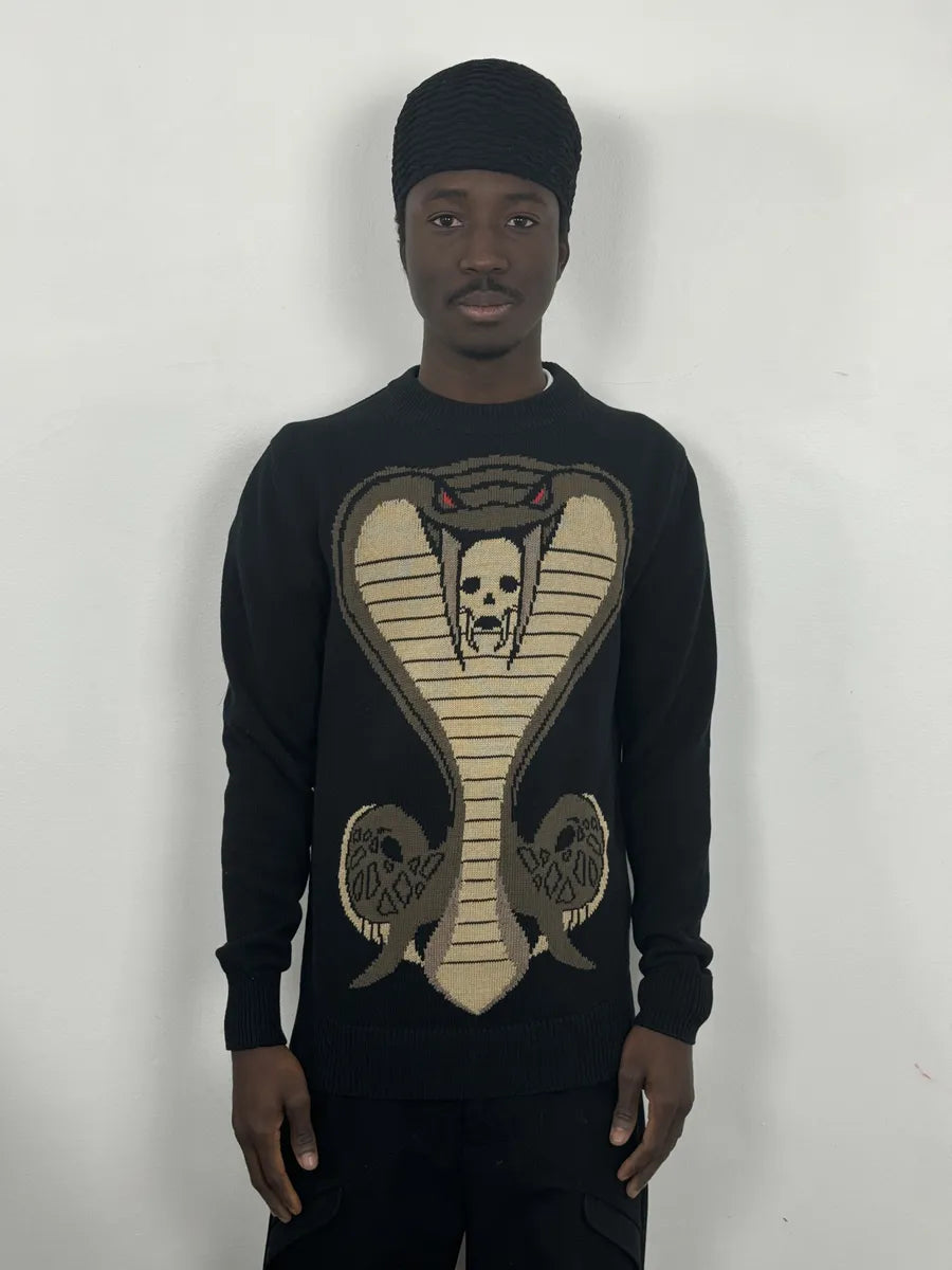 SS2017 Givenchy Black Cobra Snake Sweater by Riccardo Tisci hjYAWPV 1