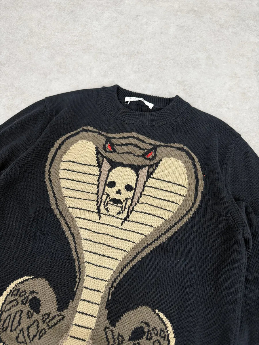 SS2017 Givenchy Black Cobra Snake Sweater by Riccardo Tisci hjYAWPV 4