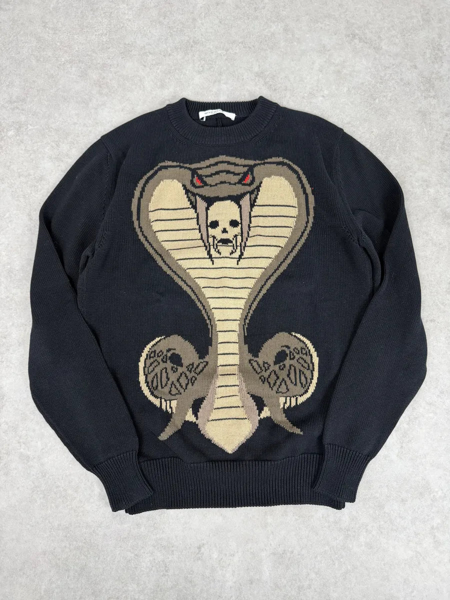 SS2017 Givenchy Black Cobra Snake Sweater by Riccardo Tisci hjYAWPV 5