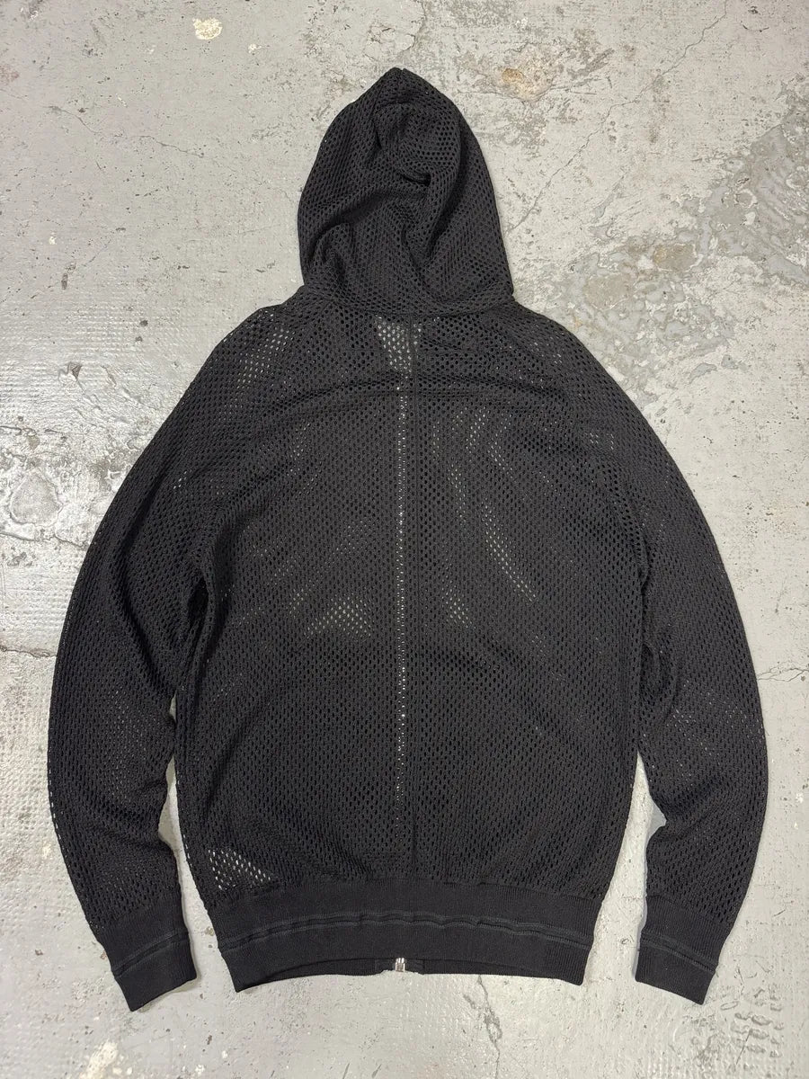 SS2017 Givenchy Black Perfored Fisher Zip-up Hoodie by Riccardo Tisci hOXKmNO 3