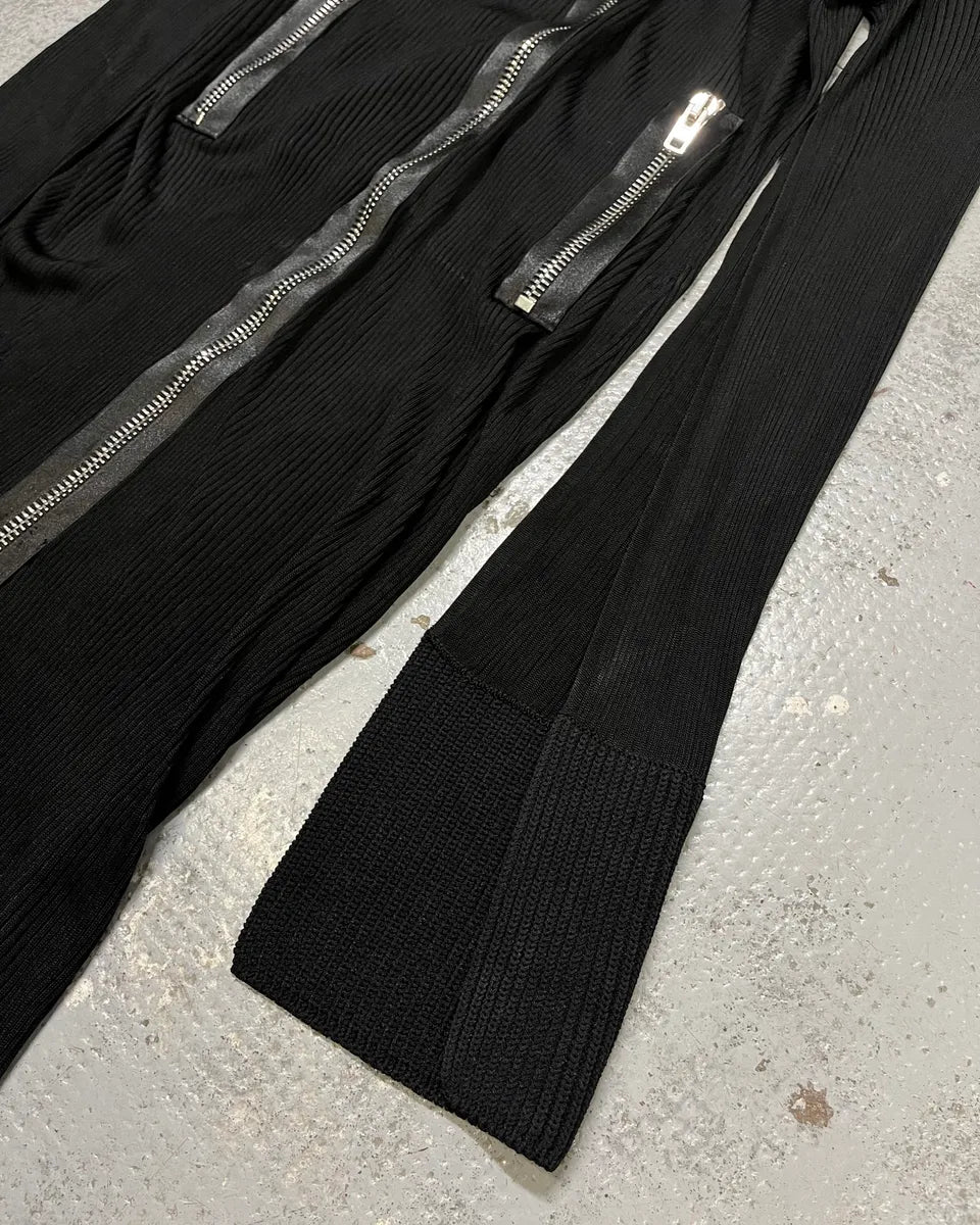 SS2017 Givenchy Black Ribbed Knit Zip Dress by Riccardo Tisci zdoCRjN 7
