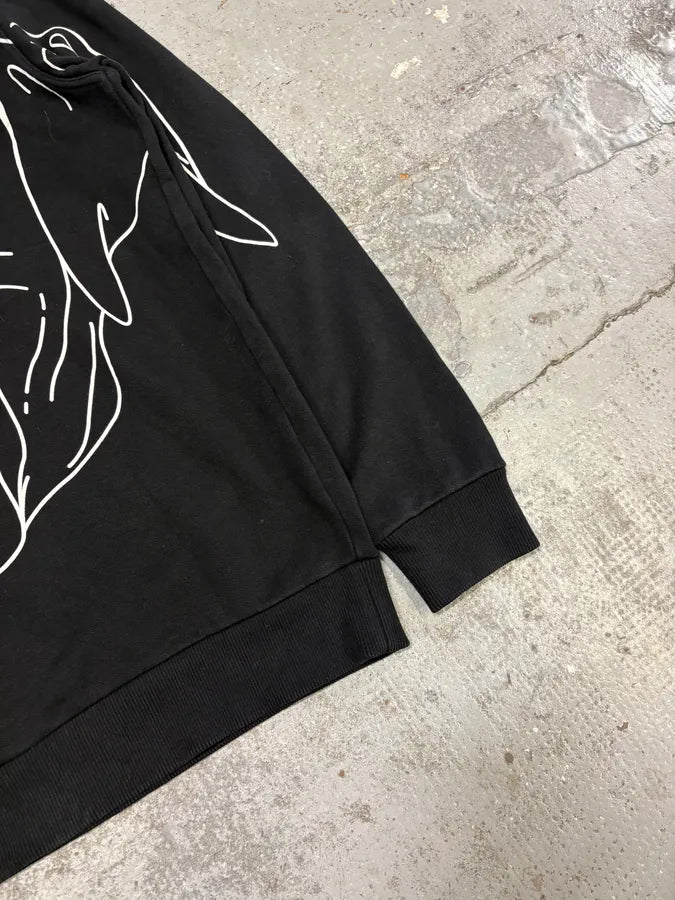 SS2017 Givenchy Black Rottweiler Drawing Sweater by Riccardo Tisci ayedOyy 6