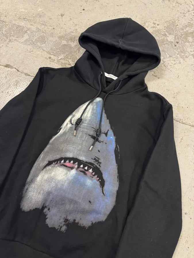 SS2017 Givenchy Black Shark Hoodie by Riccardo Tisci eadxLbG 2