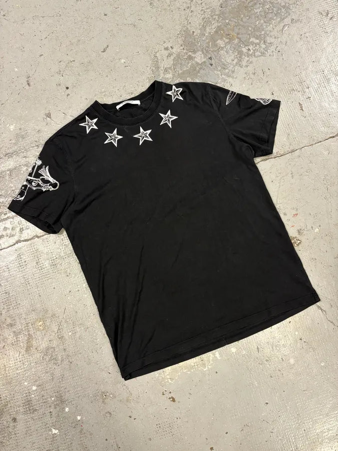 SS2017 Givenchy Black Star Tee-Shirt by Riccardo Tisci (S/M) CfOsGvI 3