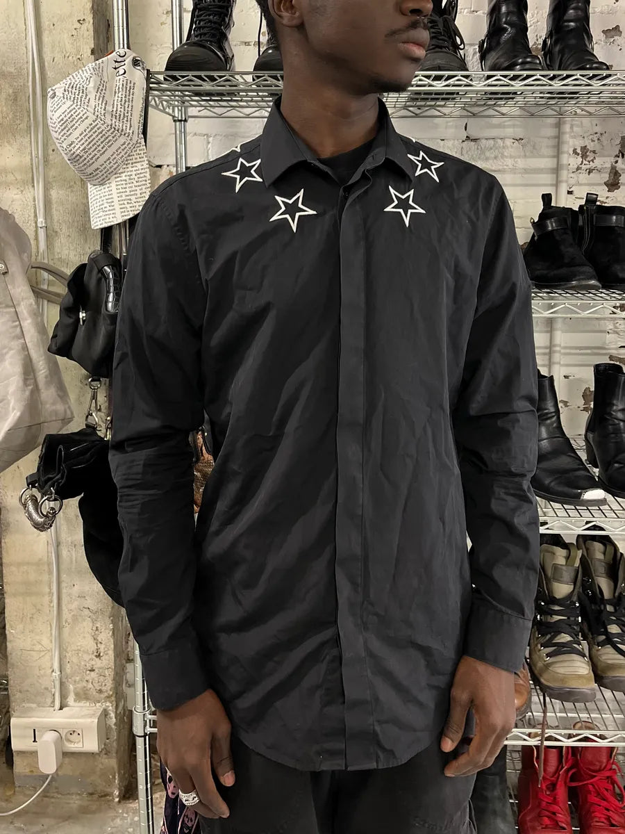 SS2017 Givenchy Black Stars Shirt by Riccardo Tisci LkGFRKv 1
