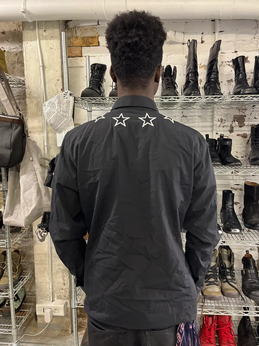 SS2017 Givenchy Black Stars Shirt by Riccardo Tisci LkGFRKv 2