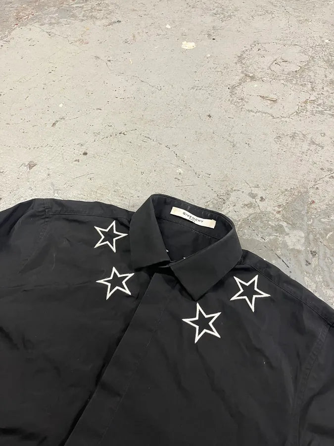 SS2017 Givenchy Black Stars Shirt by Riccardo Tisci LkGFRKv 4