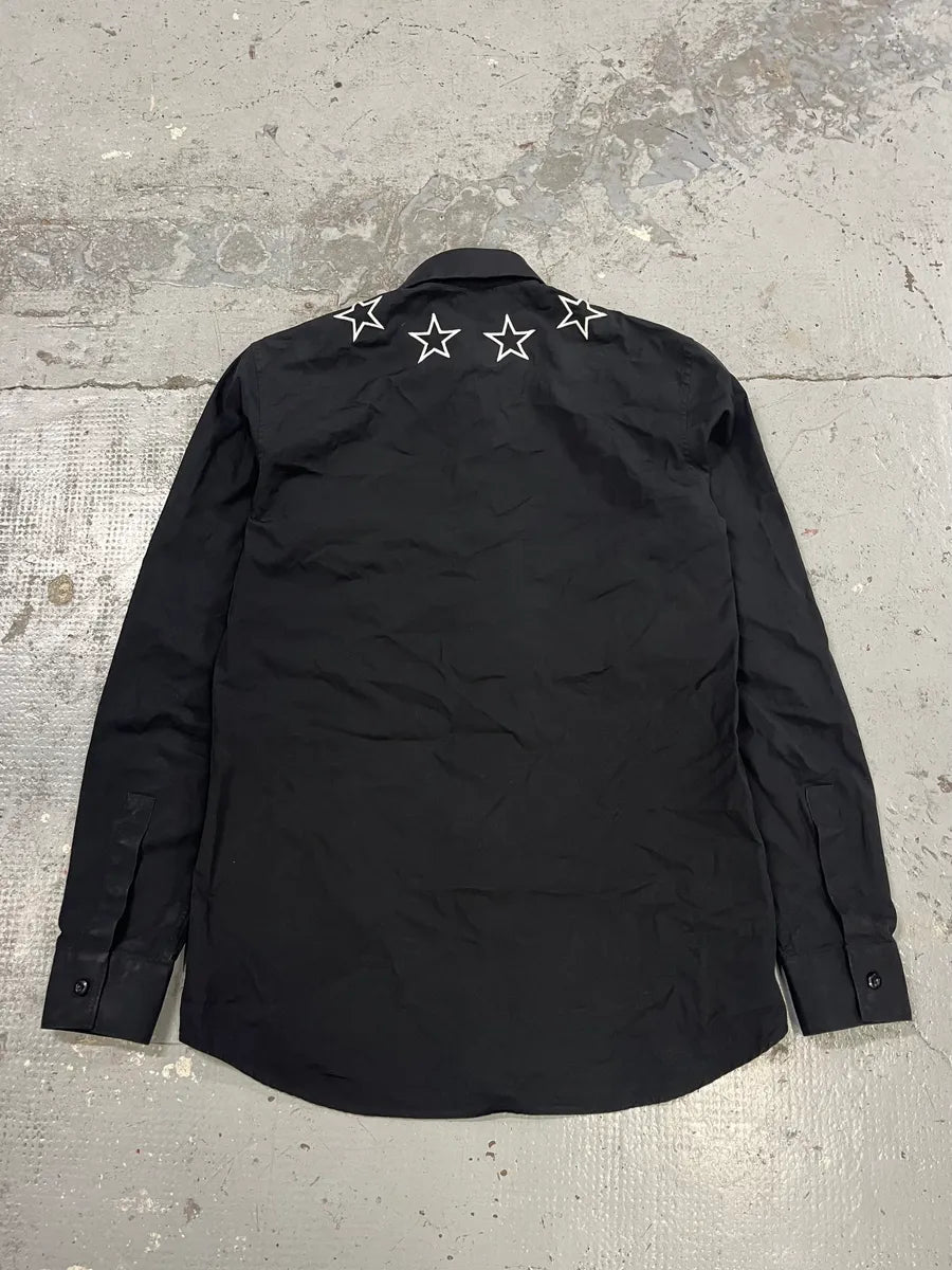 SS2017 Givenchy Black Stars Shirt by Riccardo Tisci LkGFRKv 6