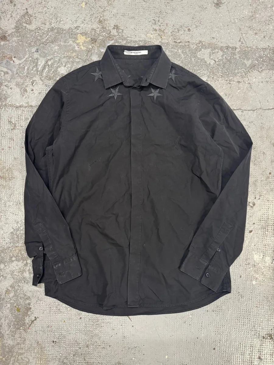 SS2017 Givenchy Black Stars Shirt by Riccardo Tisci zfBiqrZ 0