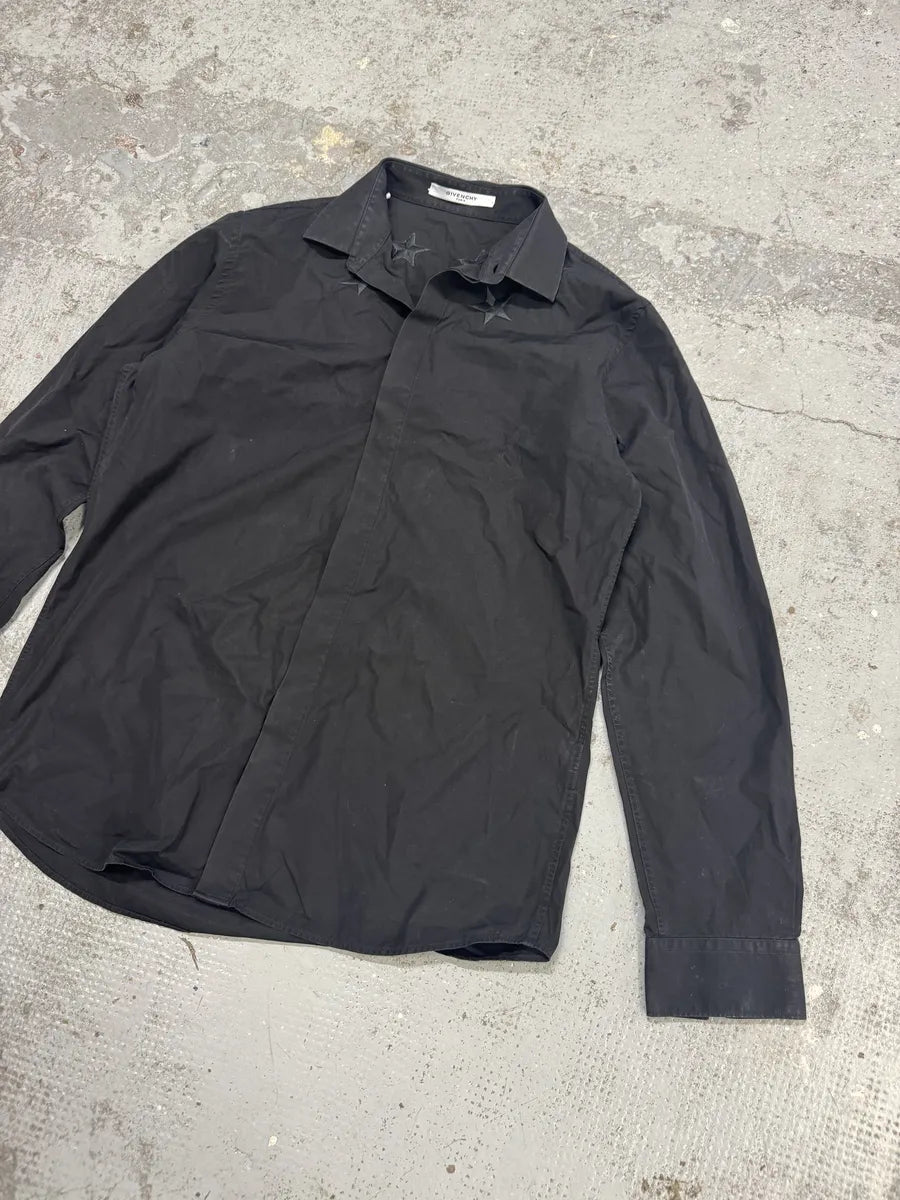 SS2017 Givenchy Black Stars Shirt by Riccardo Tisci zfBiqrZ 3
