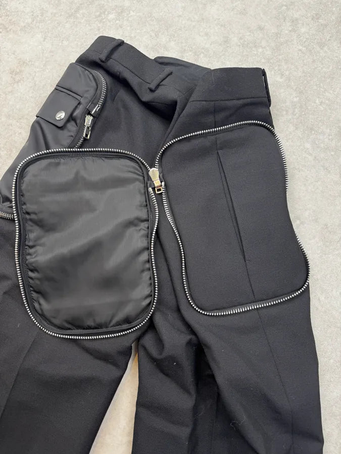 SS2017 Givenchy Black Technical Pockets Classy Pants by Riccardo Tisci AHGixOD 10