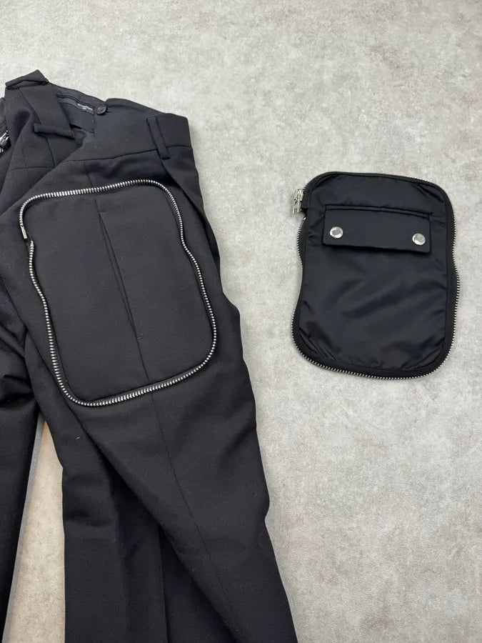 SS2017 Givenchy Black Technical Pockets Classy Pants by Riccardo Tisci AHGixOD 11