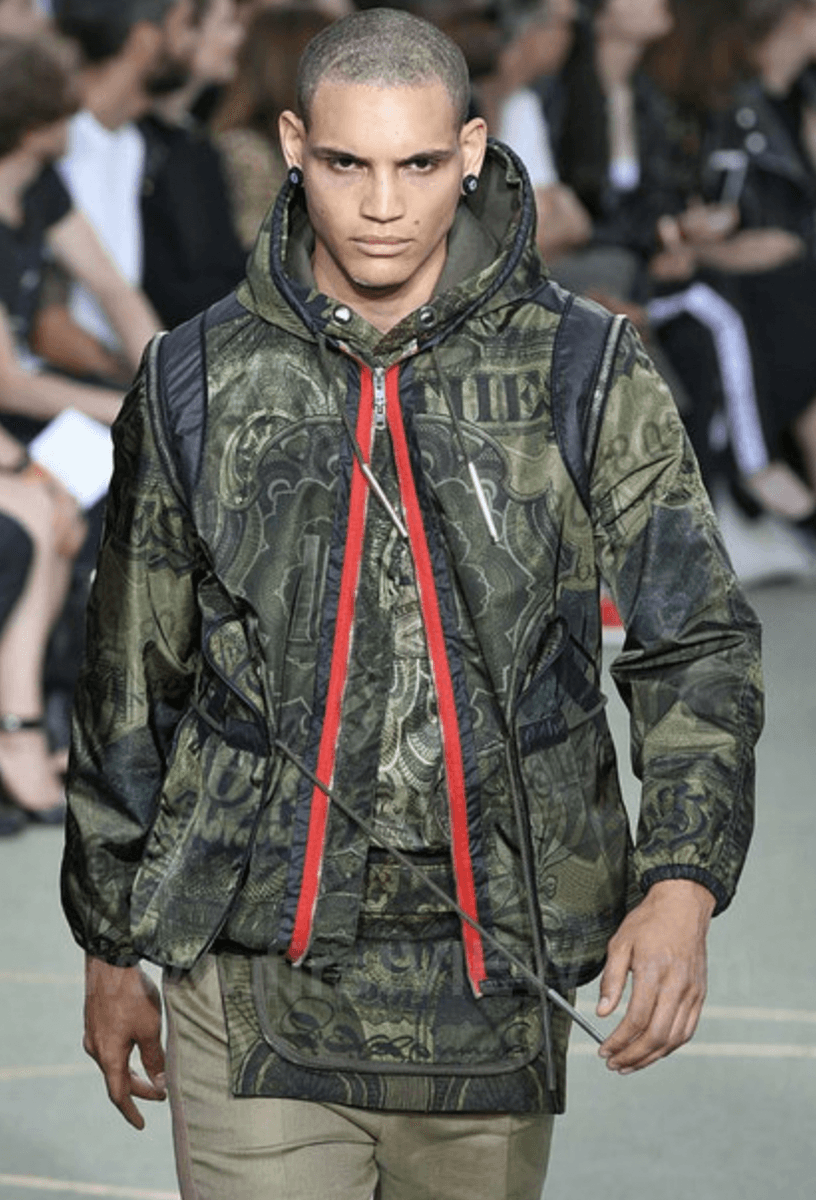 SS2017 Givenchy Dollars Green Zip-up Sweater by Riccardo Tisci CGiRBRo 3