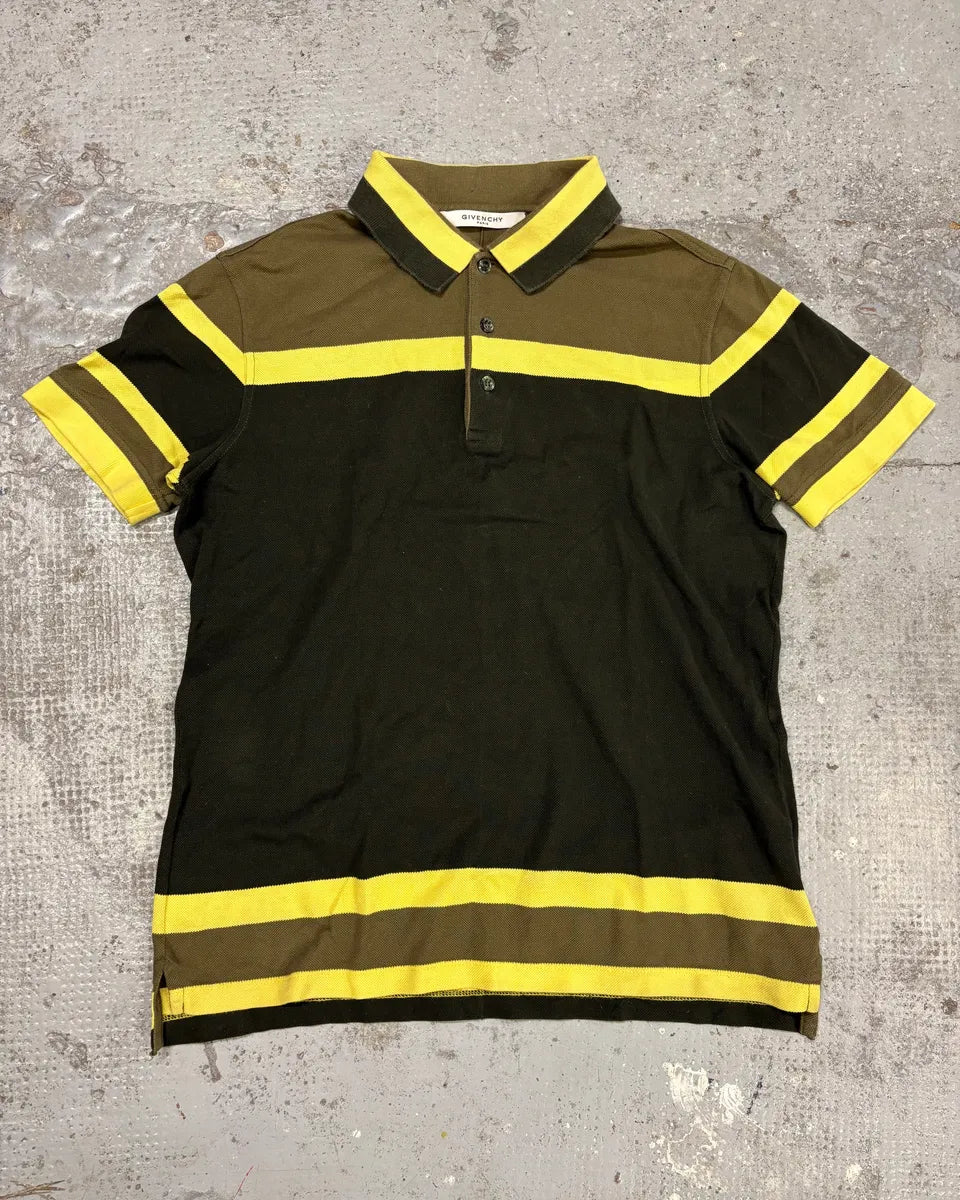 SS2017 Givenchy Yellow & Brown Harmony Polo by Riccardo Tisci HhvPLBx 0