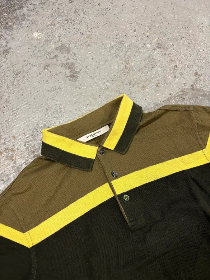 SS2017 Givenchy Yellow & Brown Harmony Polo HhvPLBx 2