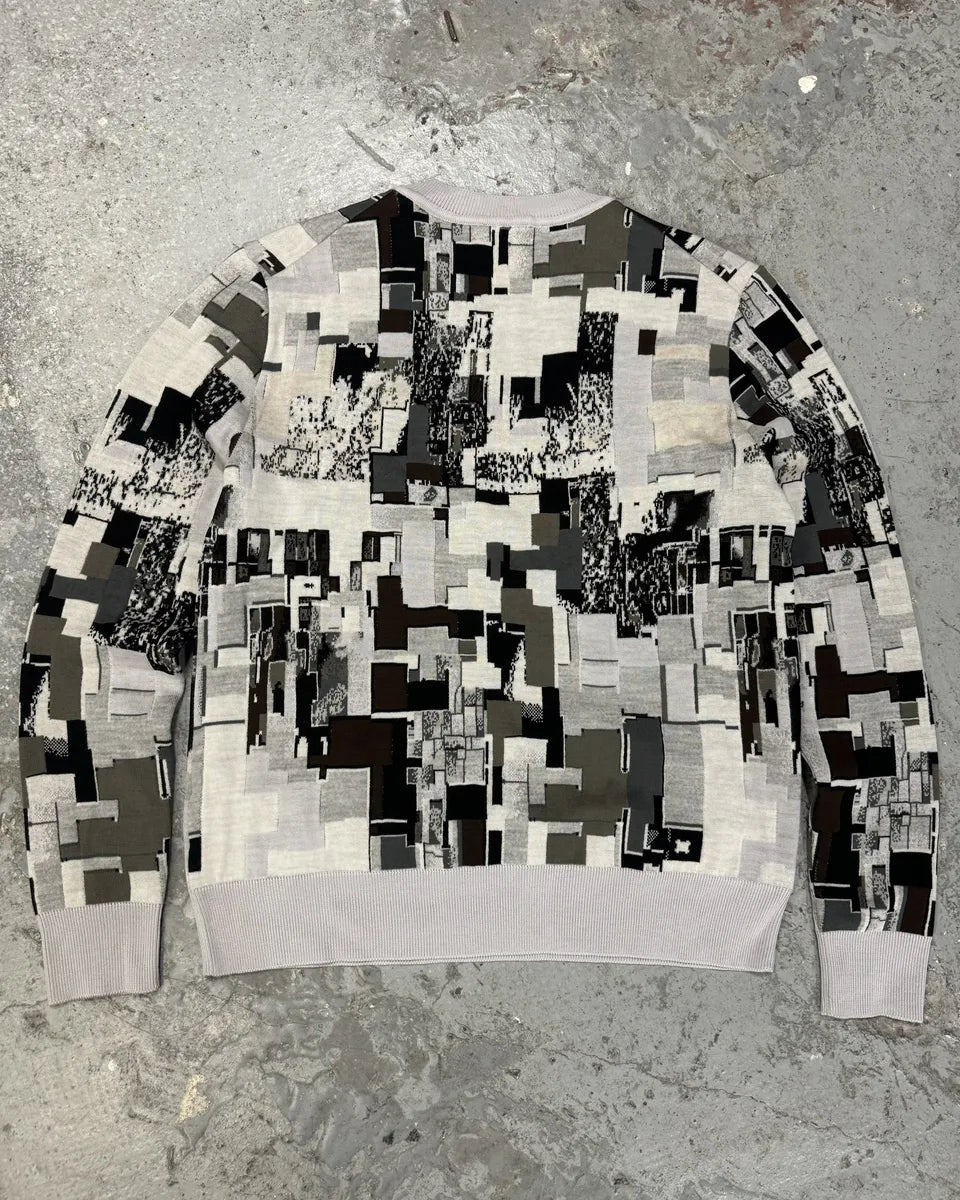 SS2017 Jil Sander Grey Patchwork Sweater (M) 1
