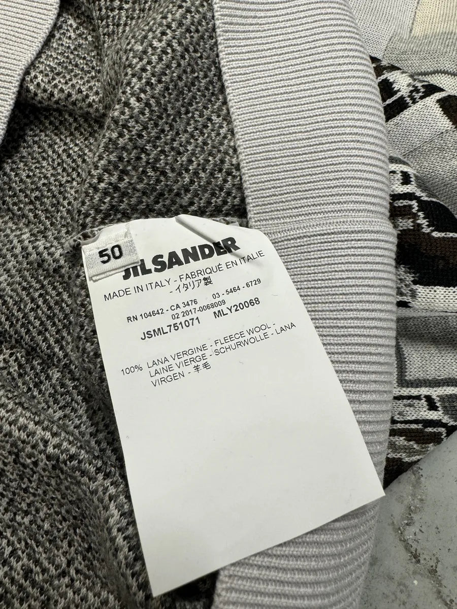 SS2017 Jil Sander Grey Patchwork Sweater (M) 7