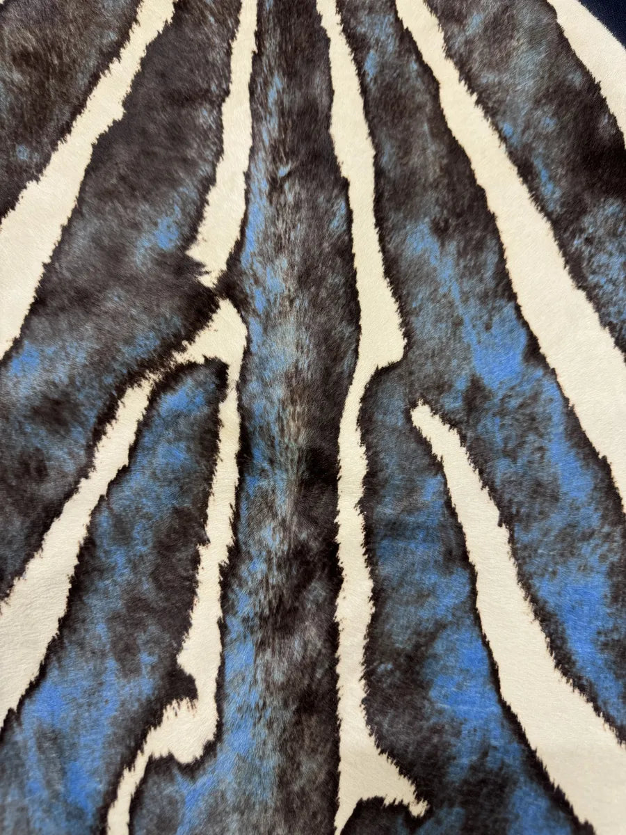 SS2017 Louis Vuitton Navy Pony Hair Animal Zebra Sweater hyjCOau 1