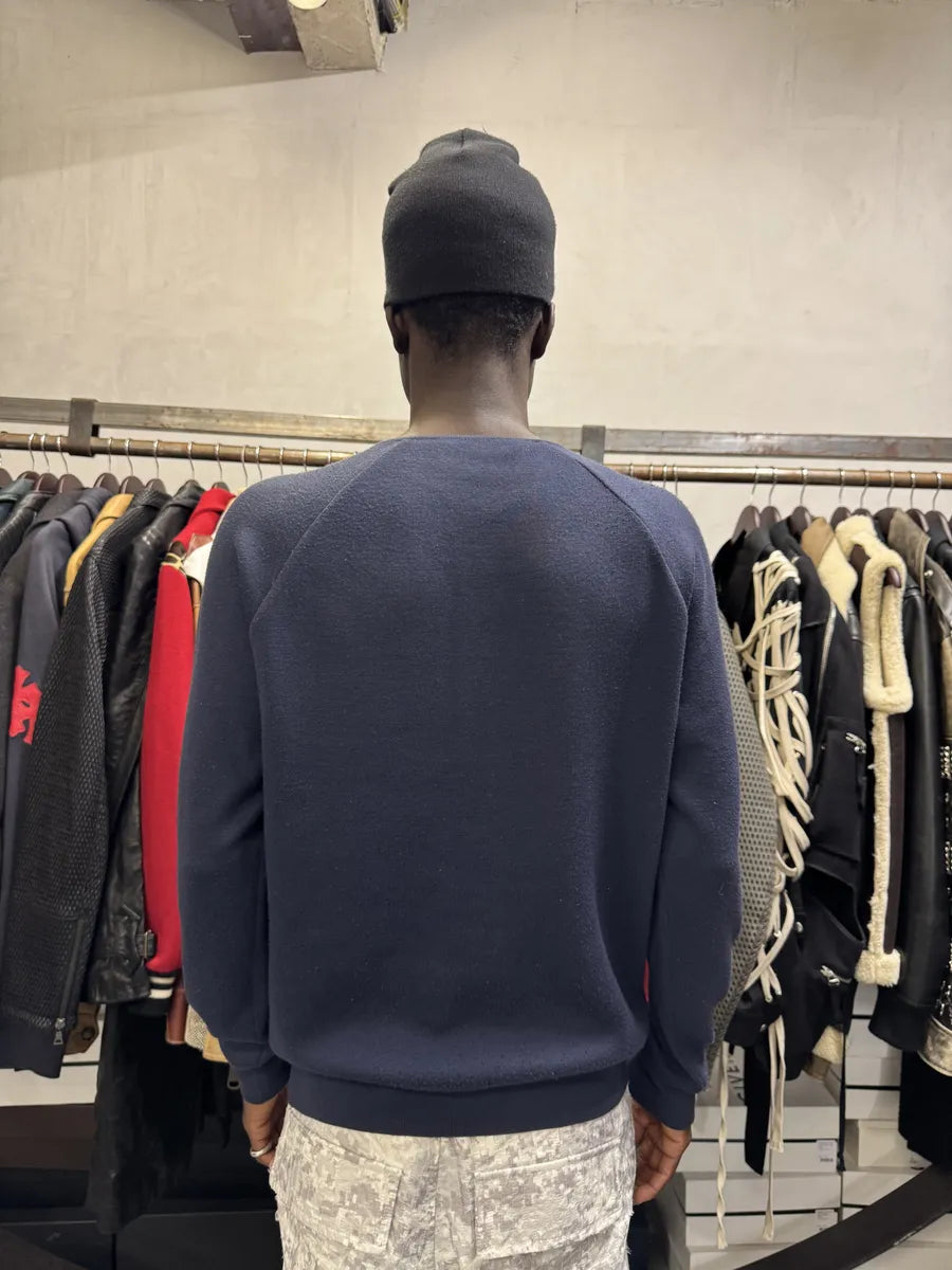 SS2017 Louis Vuitton Navy Pony Hair Animal Zebra Sweater hyjCOau 5