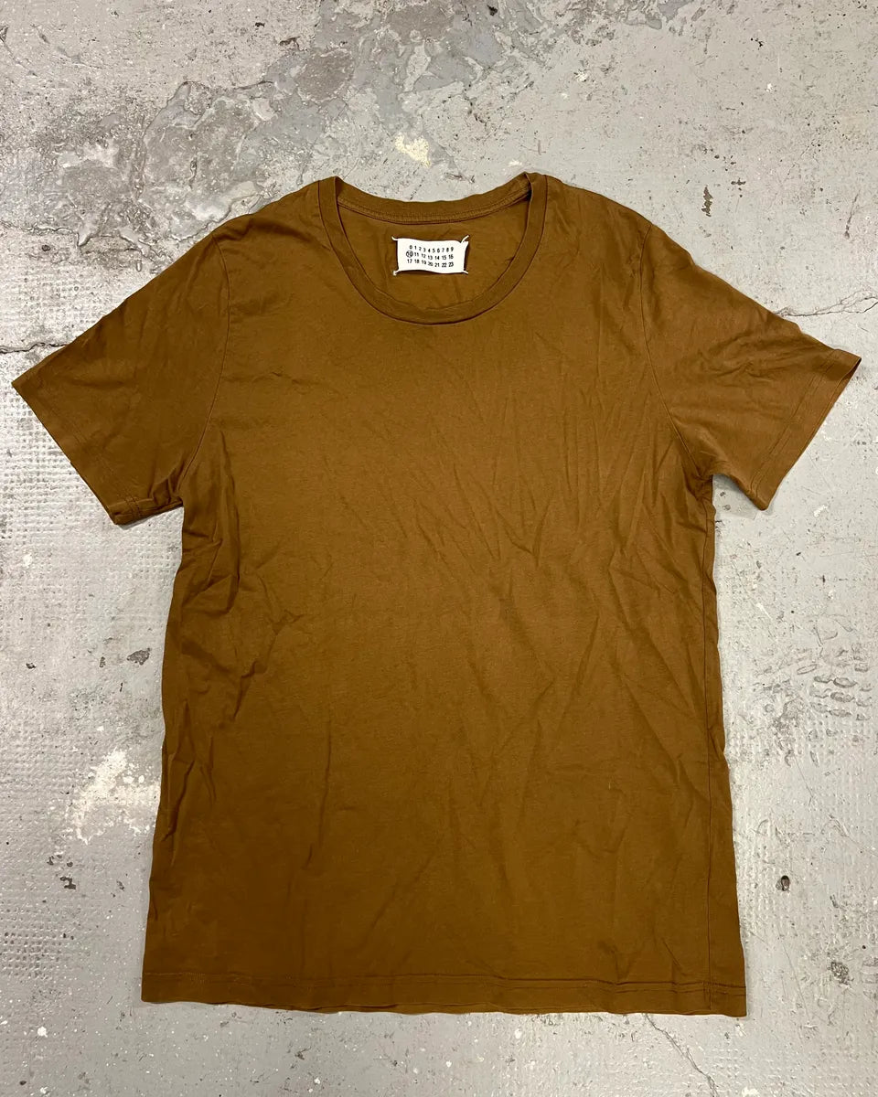 SS2017 Maison Margiela Basic Signature Chocolate Brown Tee-Shirt bXdKkog 0