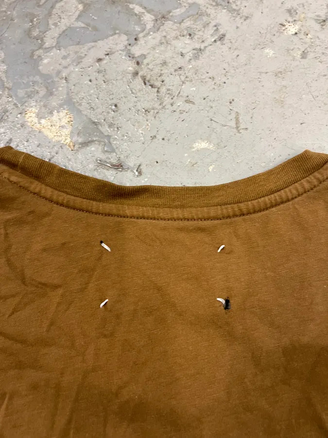 SS2017 Maison Margiela Basic Signature Chocolate Brown Tee-Shirt bXdKkog 2