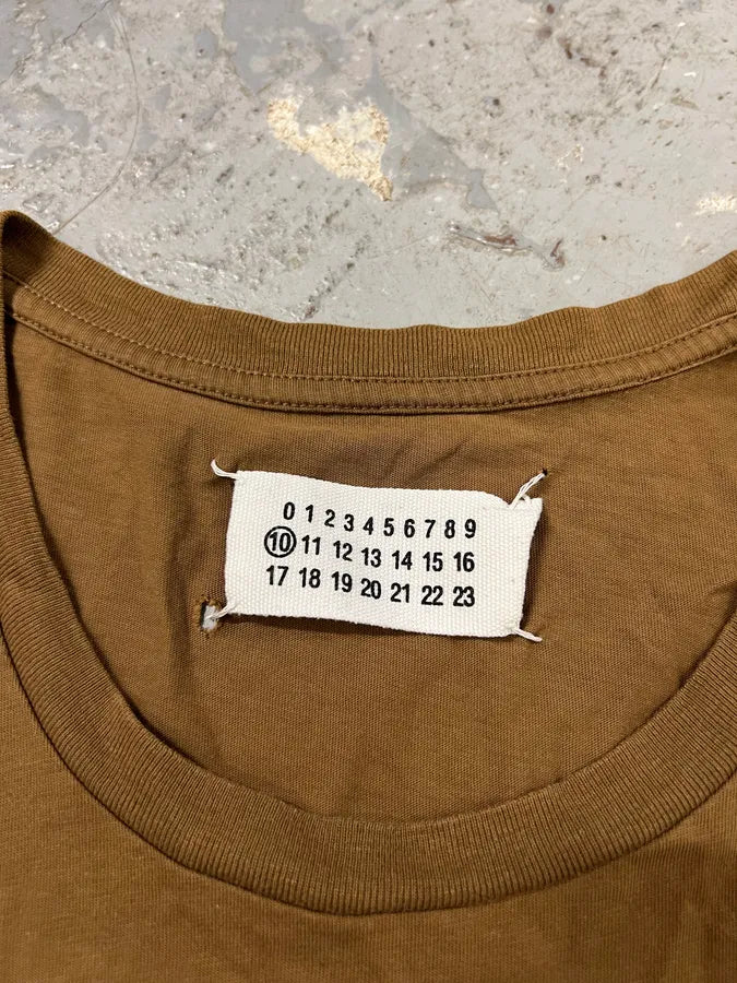SS2017 Maison Margiela Basic Signature Chocolate Brown Tee-Shirt bXdKkog 3