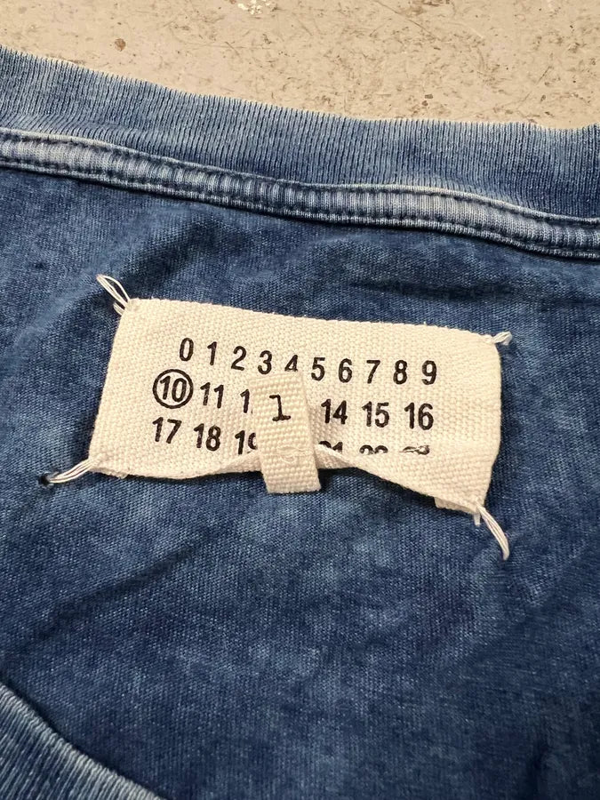 SS2017 Maison Margiela Basic Signature Navy Washed Tee-Shirt (L) 2