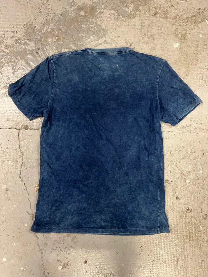 SS2017 Maison Margiela Basic Signature Navy Washed Tee-Shirt (L) 4