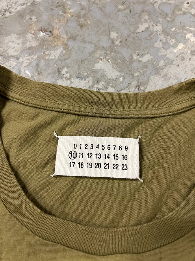 SS2017 Maison Margiela Basic Signature Olive Tee-Shirt (L) 2