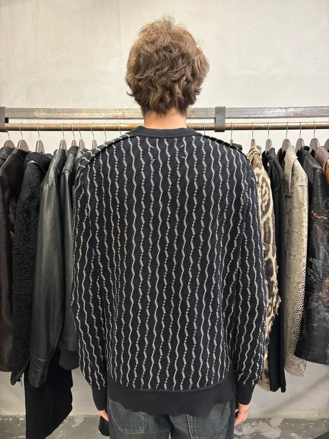 SS2017 Maison Margiela Black Striped Knit Sweater FNHJAIU 2