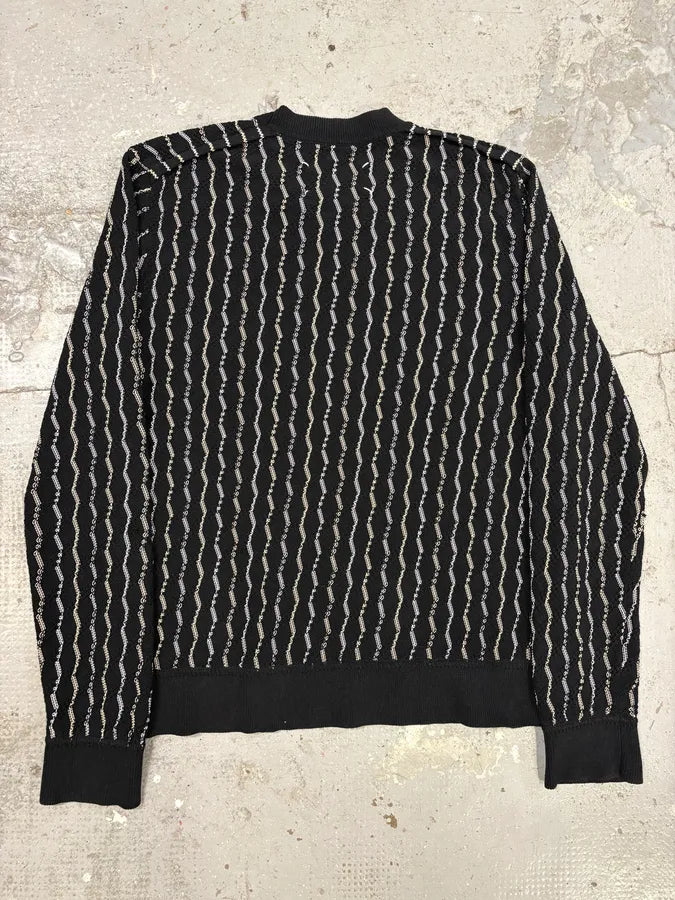 SS2017 Maison Margiela Black Striped Knit Sweater FNHJAIU 5