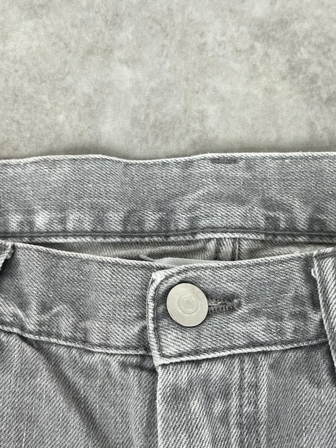 SS2017 Maison Margiela Grey Slim Distressed Denim Jeans TbOjJoX 8