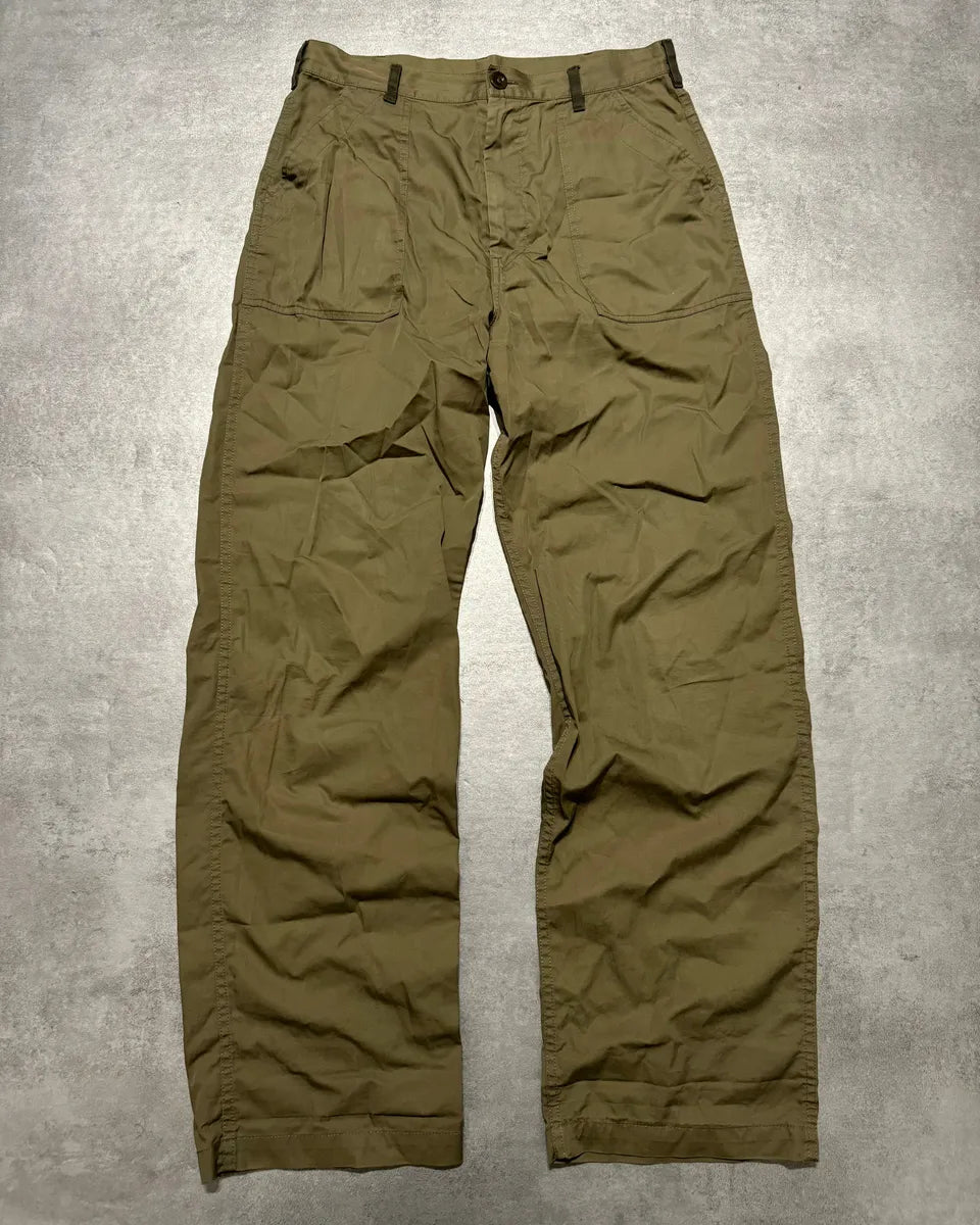 SS2017 Maison Margiela Olive Cozy Green Relaxed Pants (S) 0