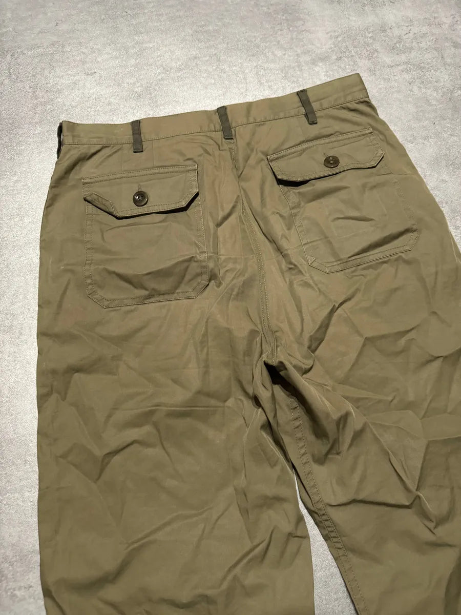 SS2017 Maison Margiela Olive Cozy Green Relaxed Pants (S) 4