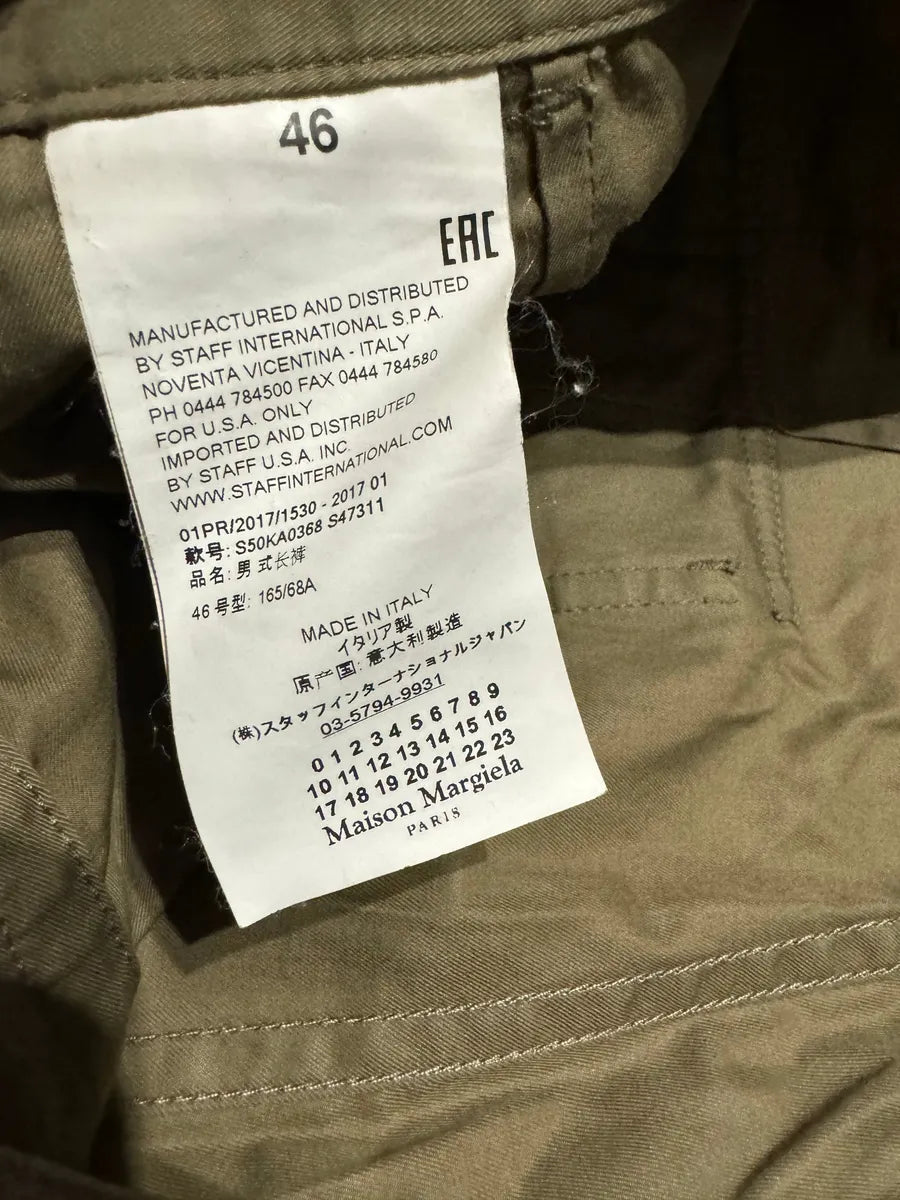 SS2017 Maison Margiela Olive Cozy Green Relaxed Pants (S) 6