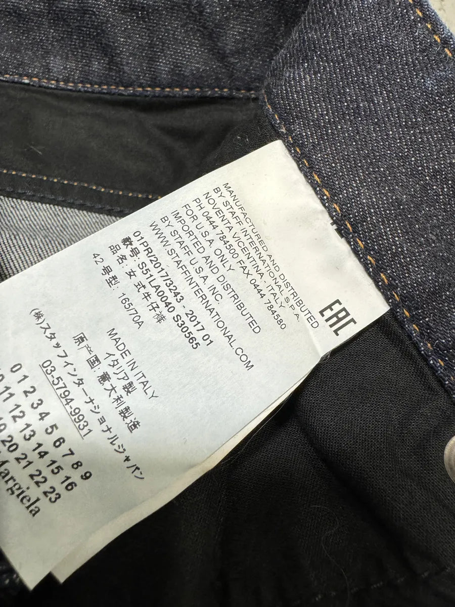 SS2017 Maison Margiela Slim Brut Denim Jeans TIpTWmy 6