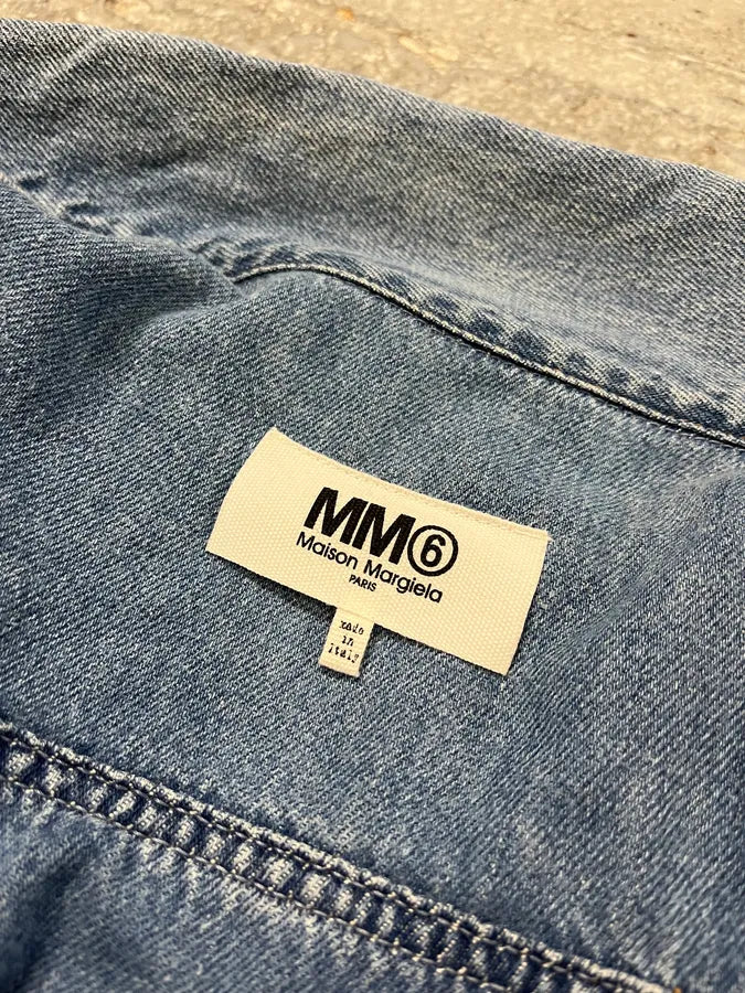 SS2017 Maison Margiela Two Tone Blue Denim Jacket (M) cxivBNu 9