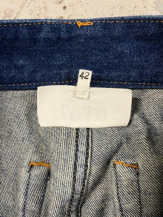 SS2017 Maison Margiela Two Tone Blue Denim Jeans (XS/S) 6