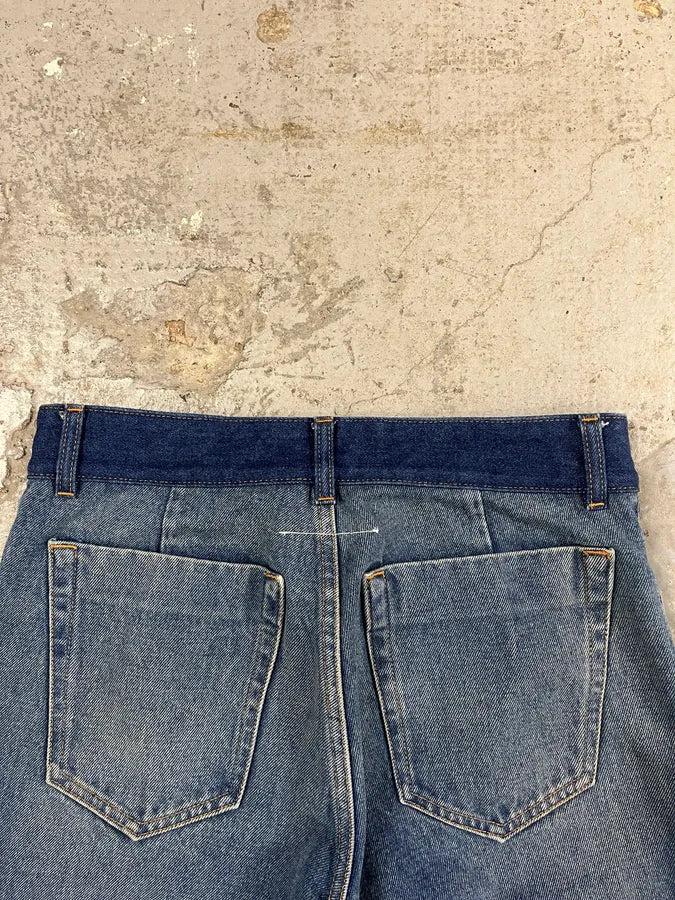 SS2017 Maison Margiela Two Tone Blue Denim Jeans (XS/S) 7