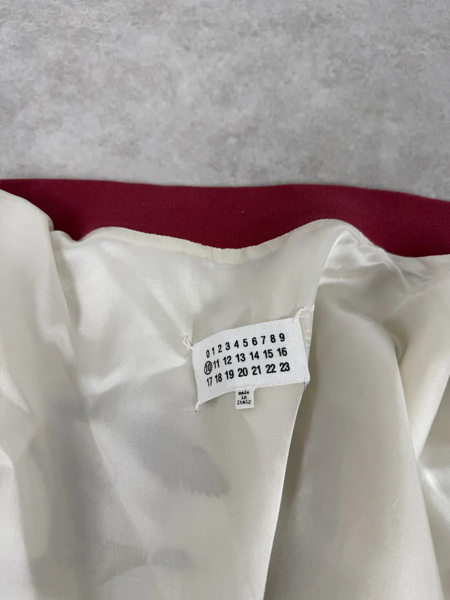 SS2017 Maison Margiela White Nature Fox Silk Bomber Jacket vGlBzJC 14