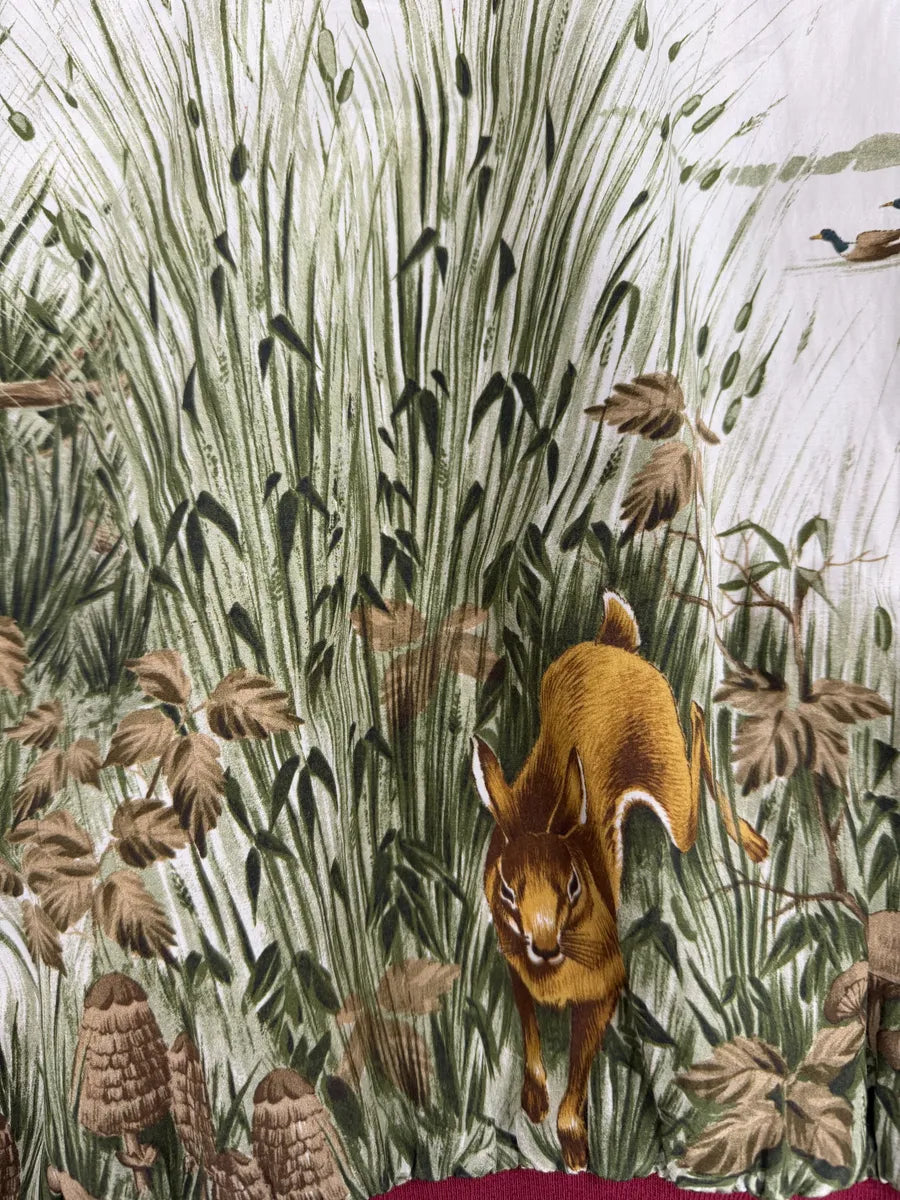 SS2017 Maison Margiela White Nature Fox Silk Bomber Jacket vGlBzJC 6