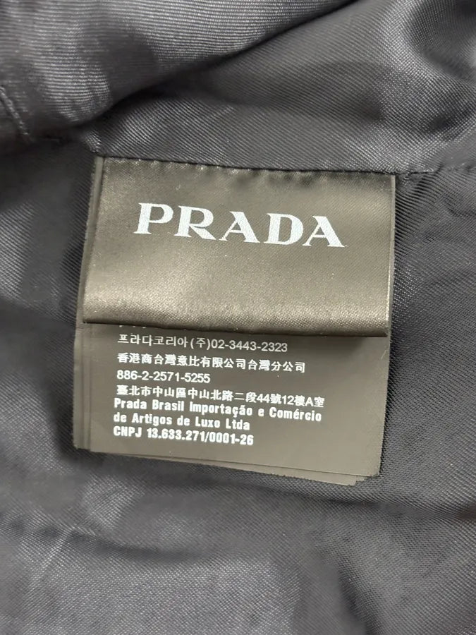 AW2017 Prada Dark Obscure Minimalist Leather Jacket yxcPRql 9