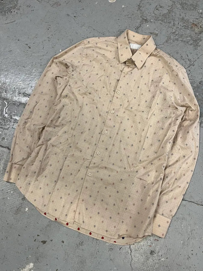 SS2017 Prada Contemporary Beige Logo Shirt PQAhJie 3