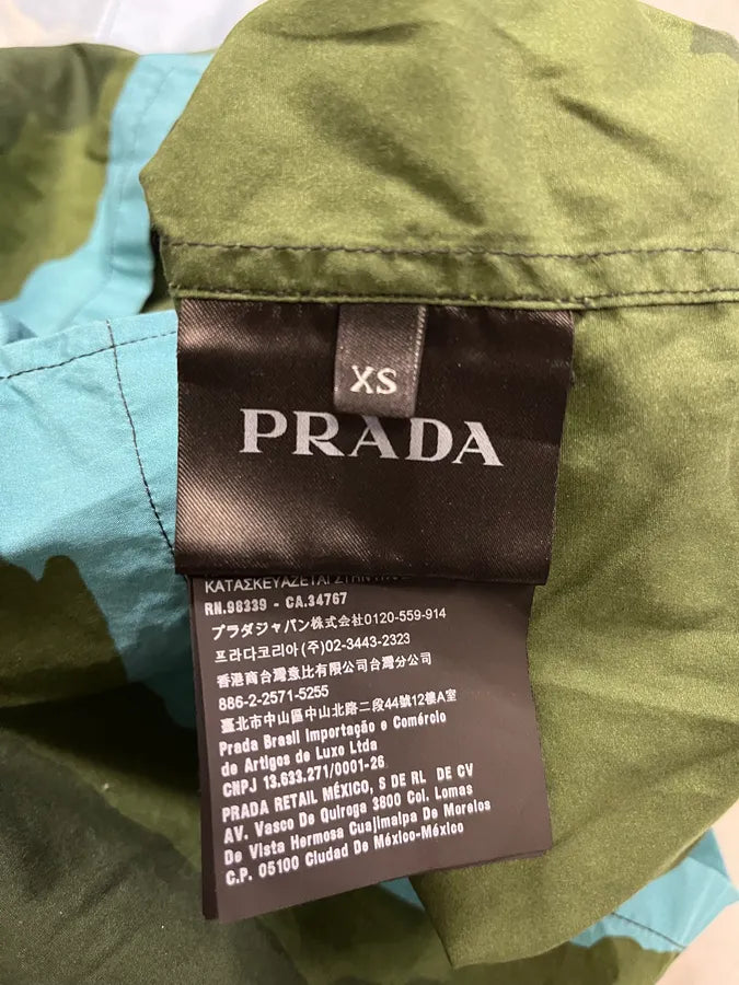 SS2017 Prada Mountain Landscape Blue Shirt ysqCSWH 8