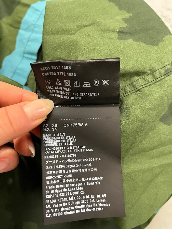 SS2017 Prada Mountain Landscape Blue Shirt ysqCSWH 9