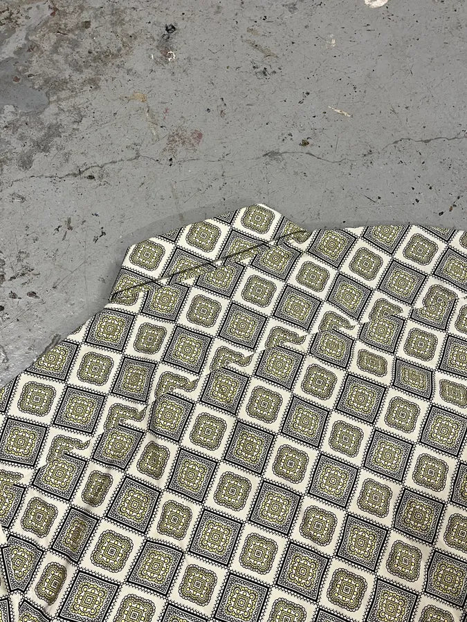 SS2017 Prada Mozaic Squared Yellow Summer Shirt VVxGukN 6